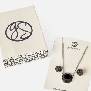 NIB GEMMA SIMONE necklace & earring set